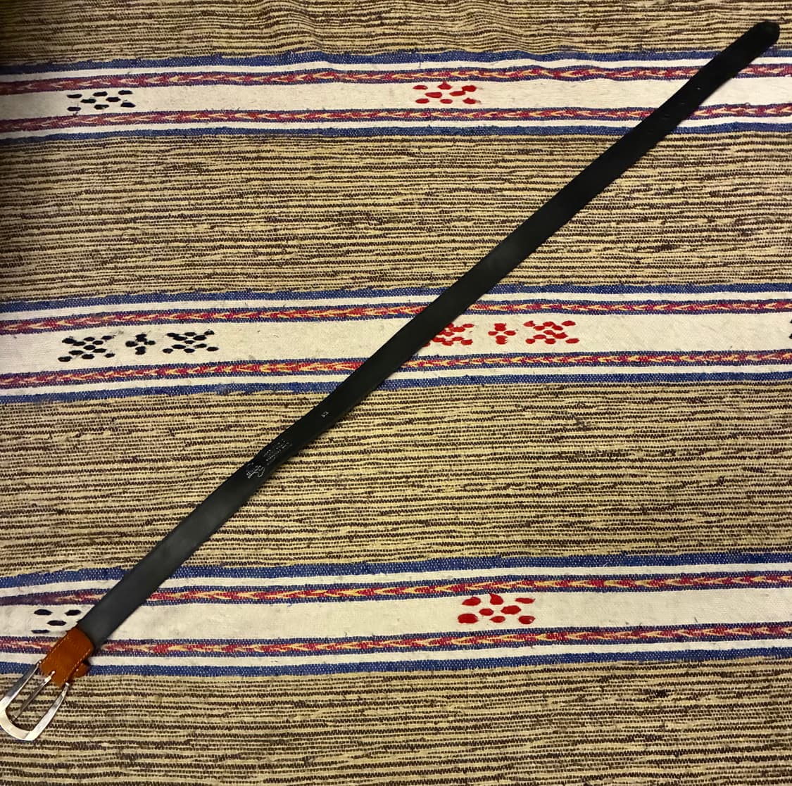 (30~33)Italy 베라펠레 이태리 레더 스웨이드 웨스턴벨트 브라운 상품이미지6