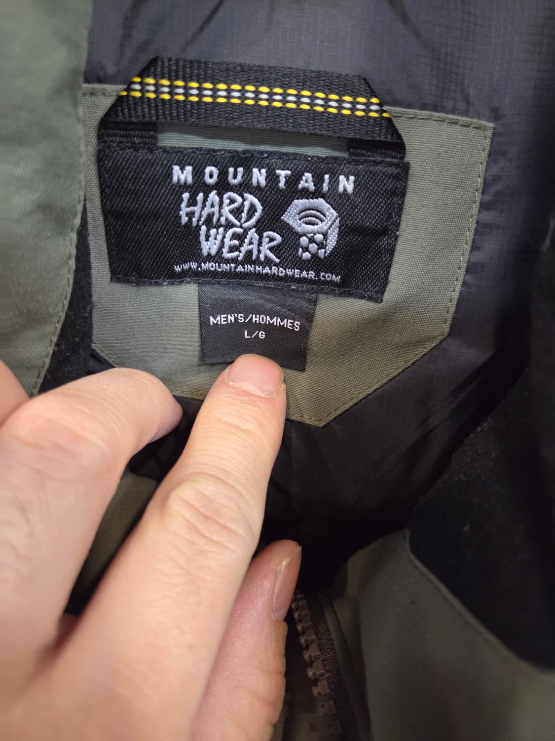 마운틴하드웨어 덕다운 야상 파카 자켓 L 올리브카키  상품이미지3