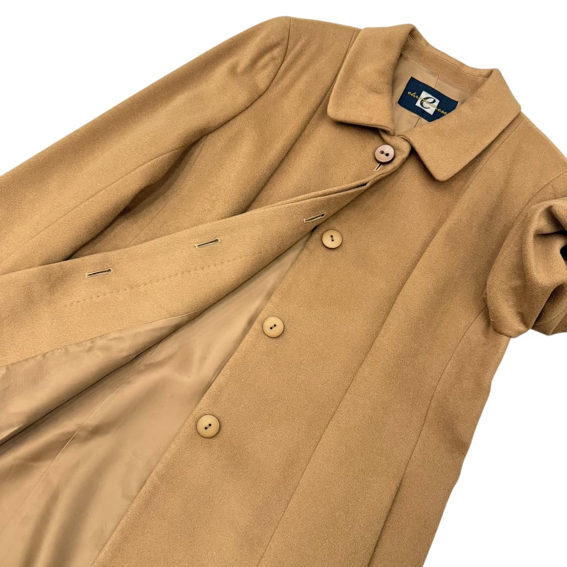 JPN 캐시미어 브라운 싱글 롱코트 상품이미지5