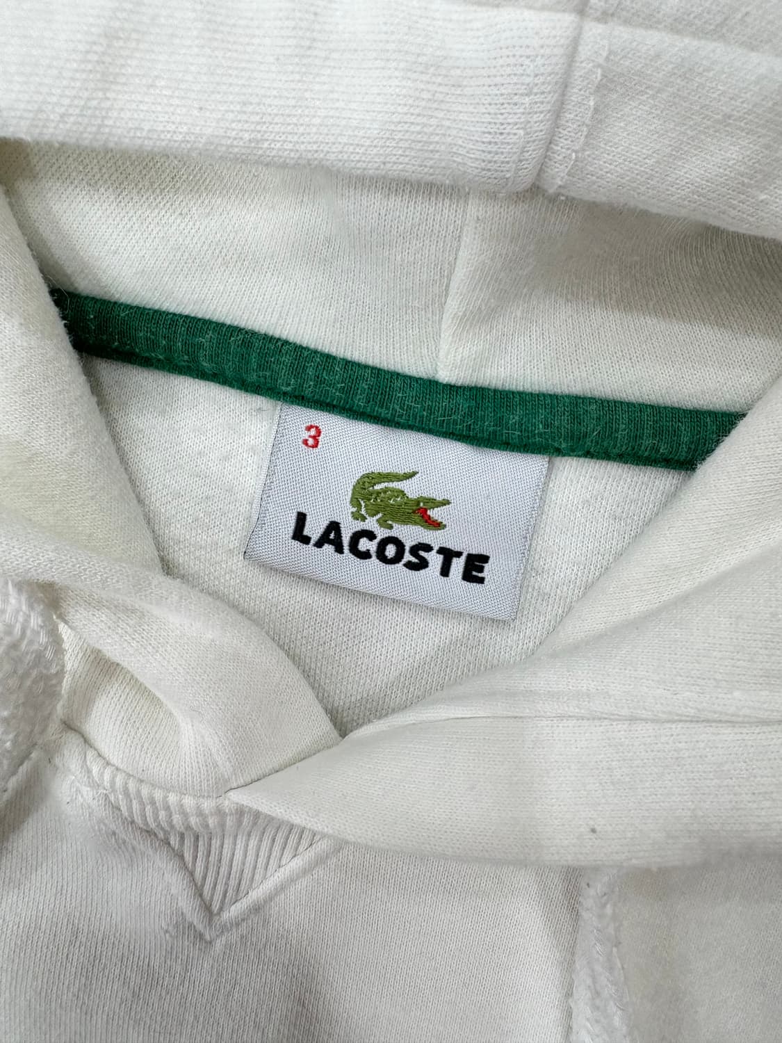 라코스테 후드티 화이트 상품이미지3