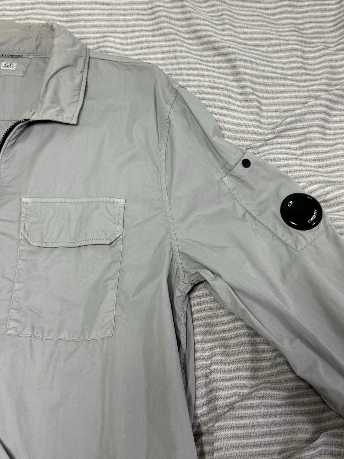 CP컴퍼니 그레이 코튼 오버셔츠(XL) 상품이미지3