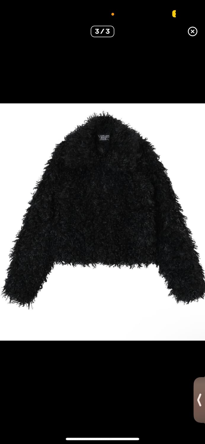 보헤미안서울 퍼자켓 블랙 상품이미지3