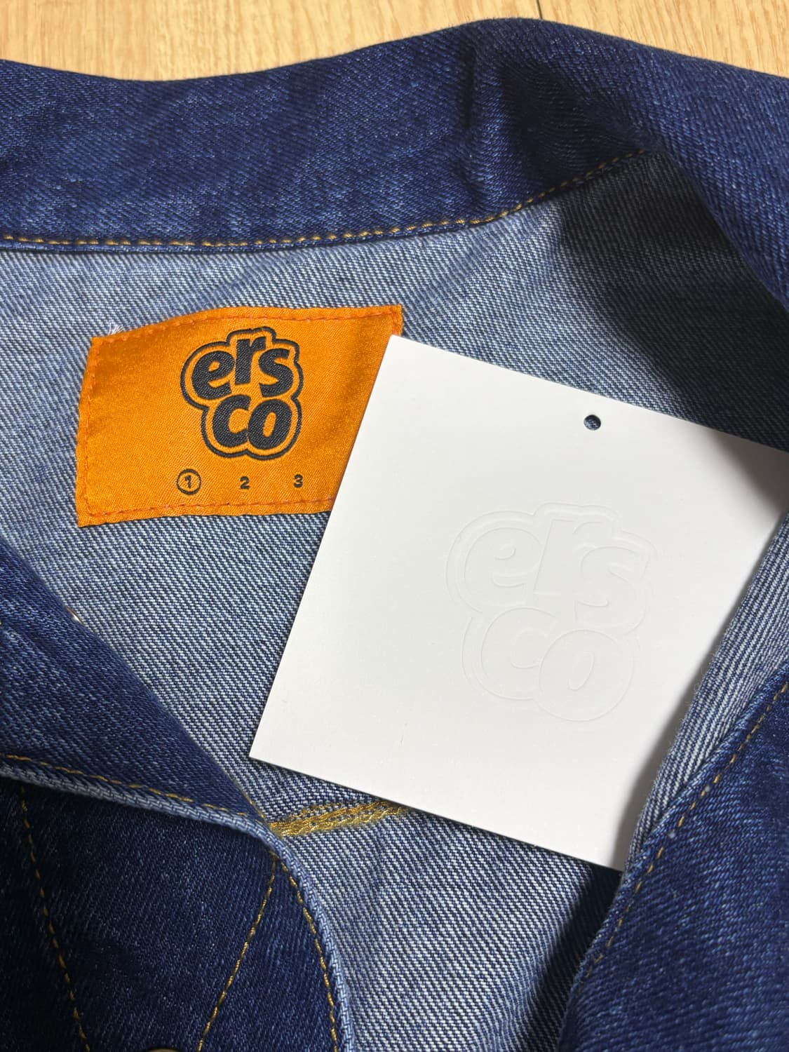 ersco 이알에스코 데님 트러커 자켓 청자켓 상품이미지3