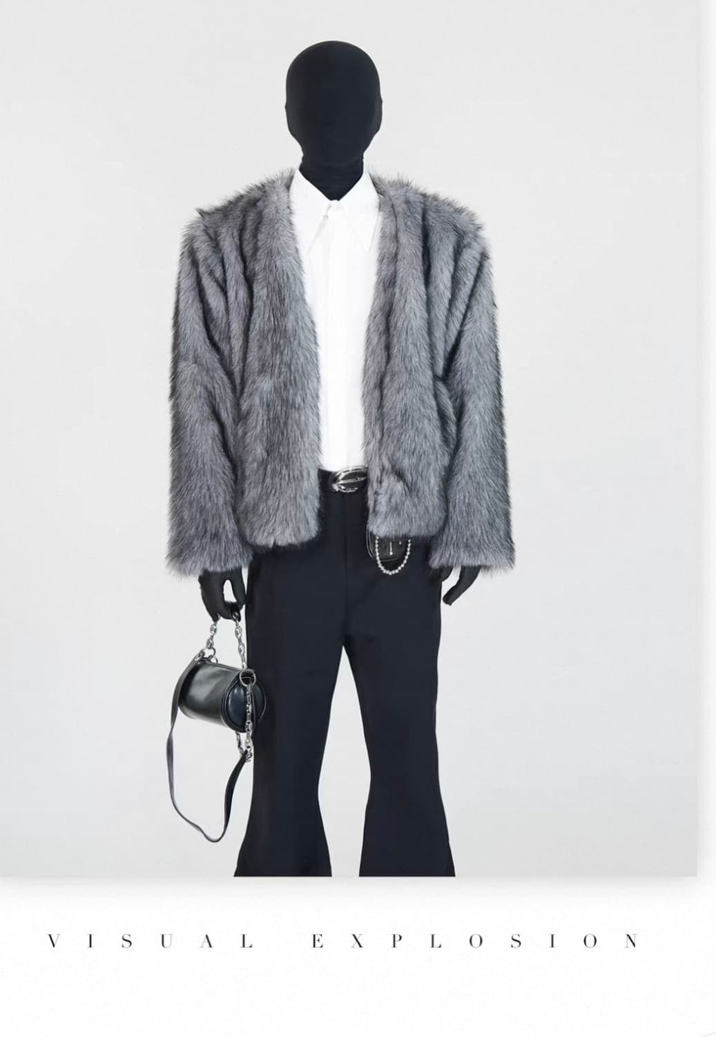 VE2 / 인조 밍크 퍼 가디건 자켓 / 2xl 상품이미지3