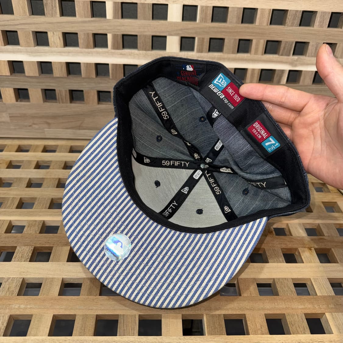00s 뉴에라 양키즈 59fifty 데님 워시드 캡  상품이미지4