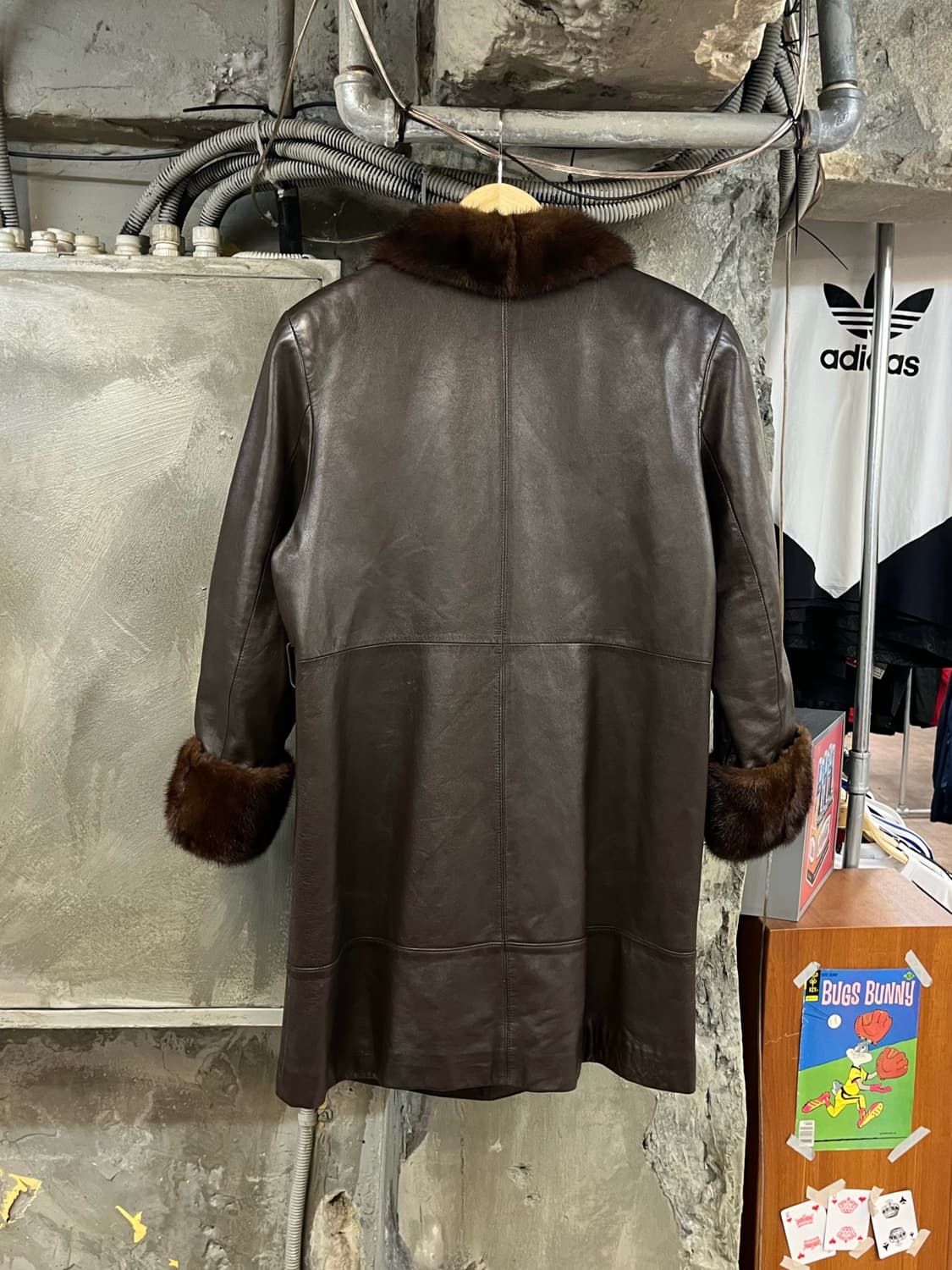 밍크퍼 양가죽 레더 가죽 자켓 #csz2852 상품이미지2