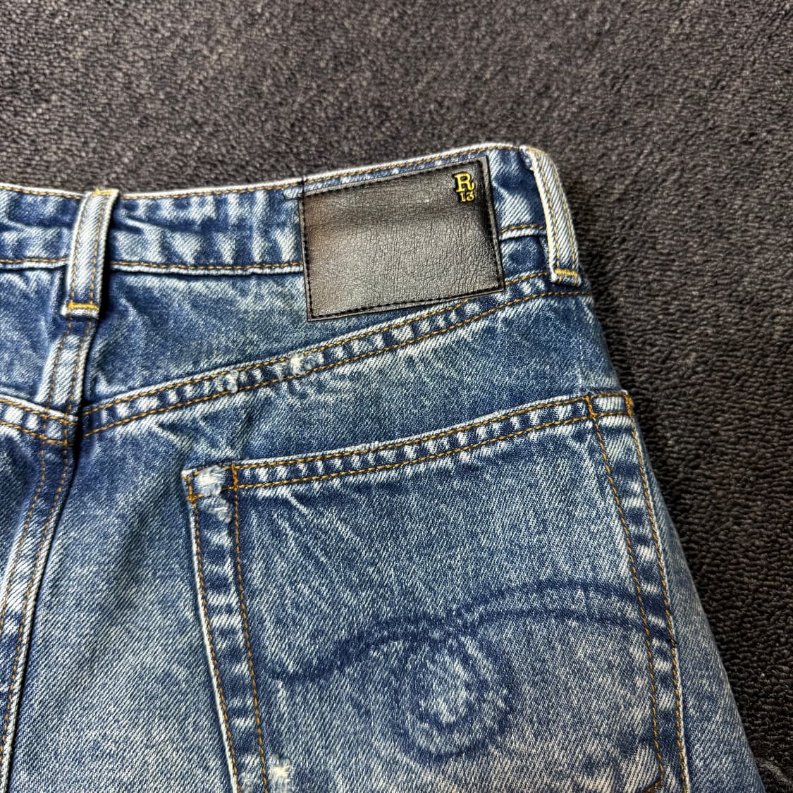 R13 더블 레이어드 데님 팬츠  상품이미지5