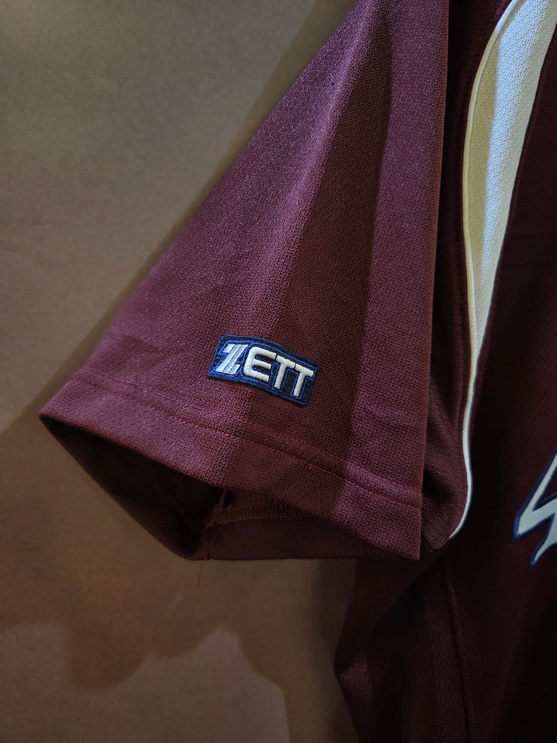 Vintage 버건디 베이스볼져지 상품이미지3