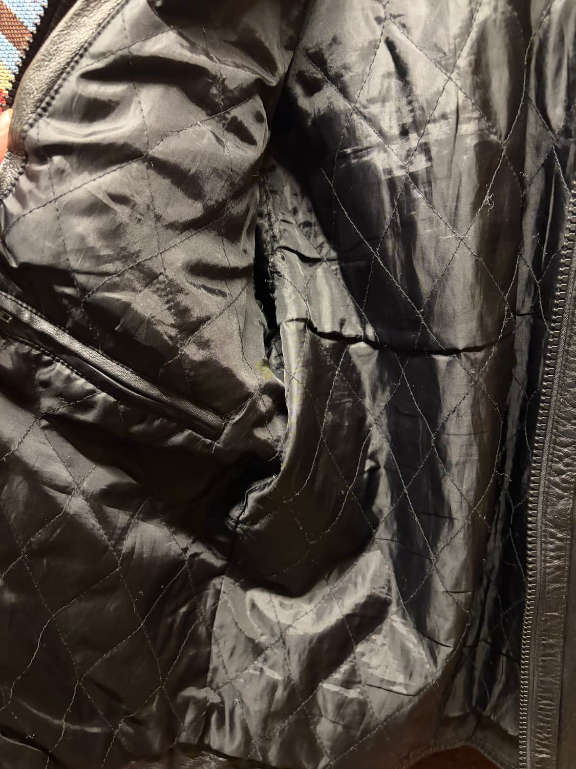 Biker rockchic sheep skin leather jacket 상품이미지4