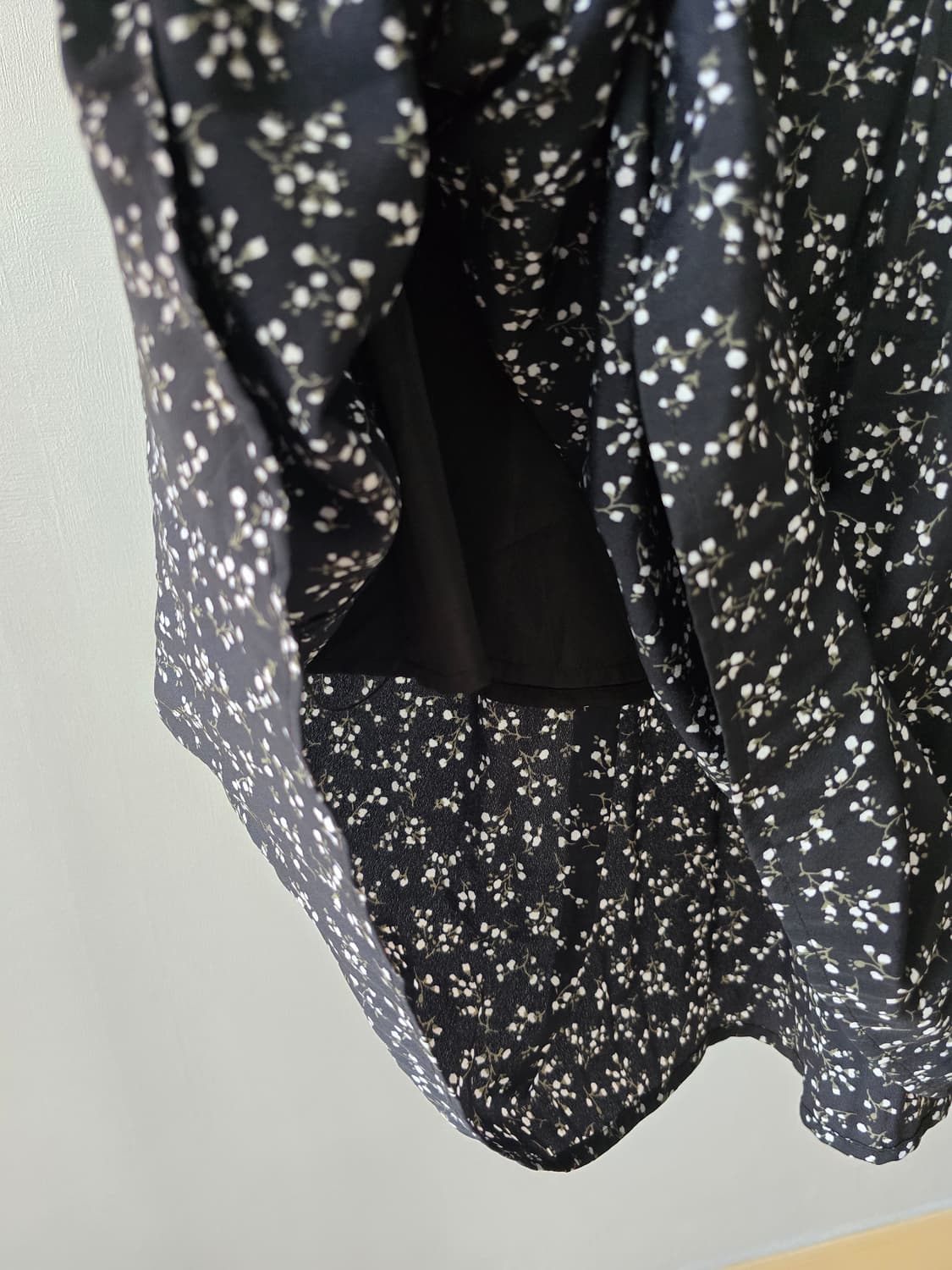 nano universe 블랙 플라워 롱 스커트 / F 상품이미지4