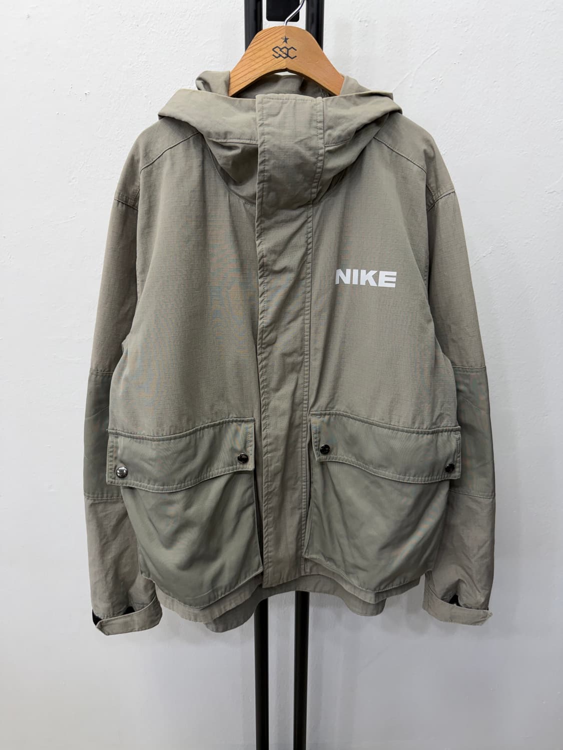 정품) 나이키 후드 야상 자켓 카키 L 상품이미지1