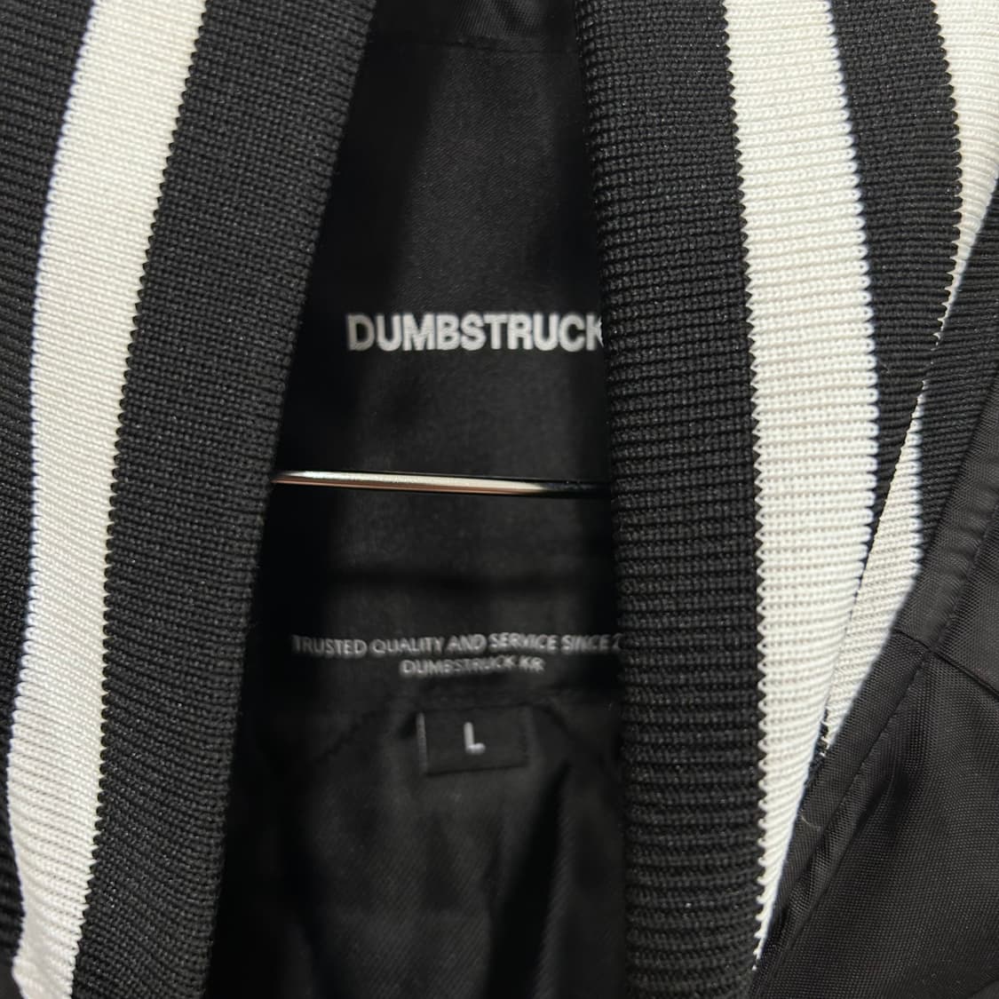 덤브스트럭 누빔 버튼 나일론 봄버자켓 상품이미지3