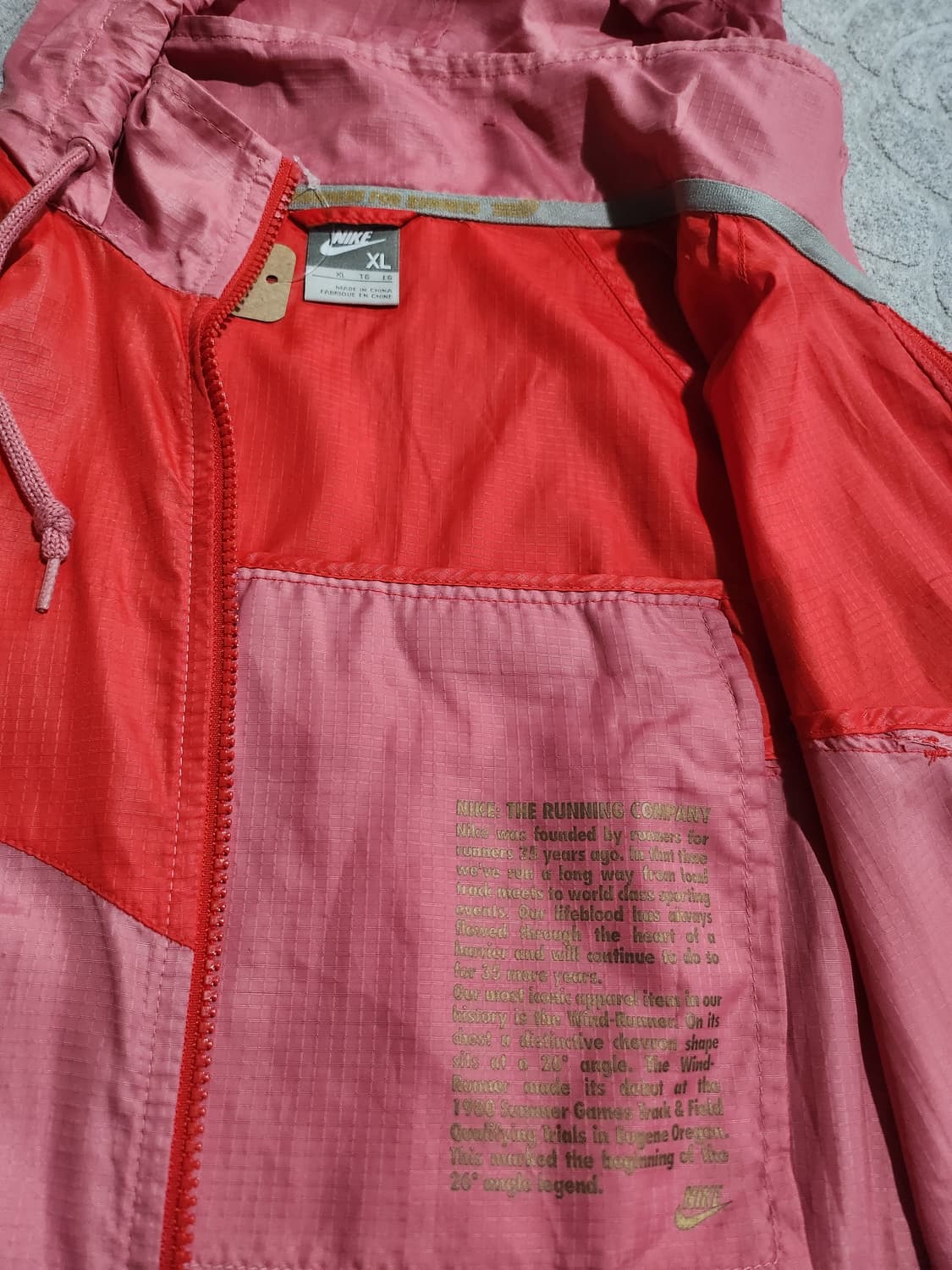 *핑크 나이키 바람막이 XL 상품이미지4