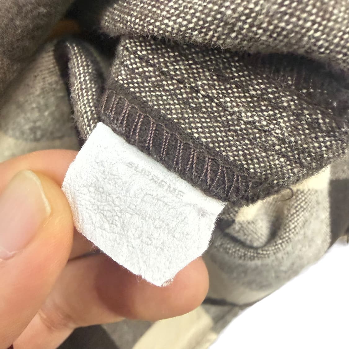 90‘s 슈프림 버팔로 베이지 브라운 체크셔츠  상품이미지10