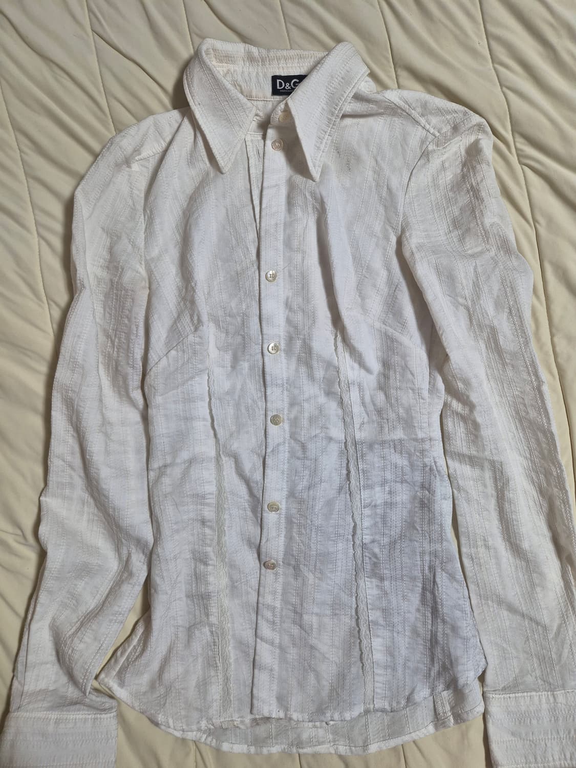 돌체앤가바나 레이스 디테일 셔츠 상품이미지1