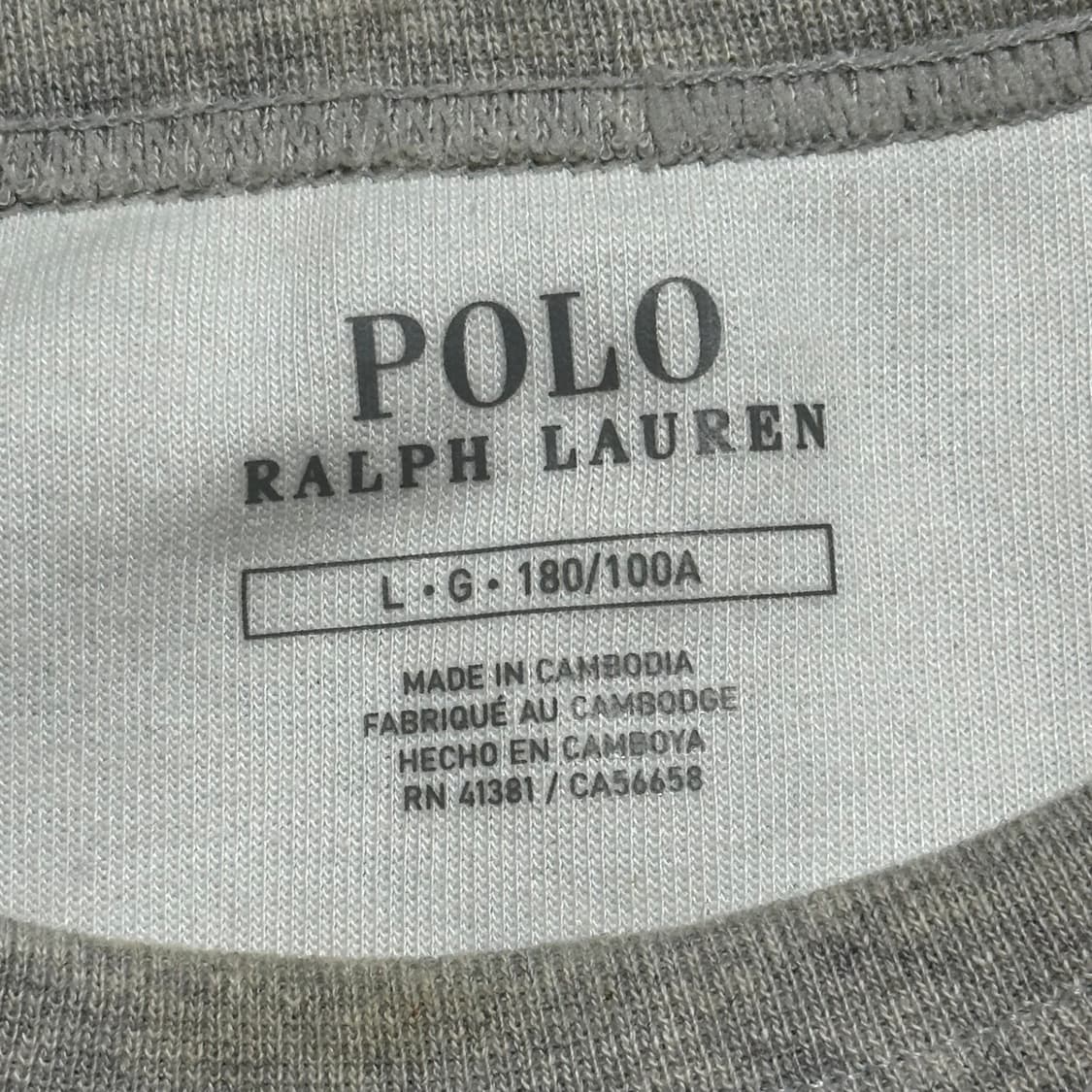 L 폴로랄프로렌 블랙 포니 그레이 맨투맨 상품이미지4