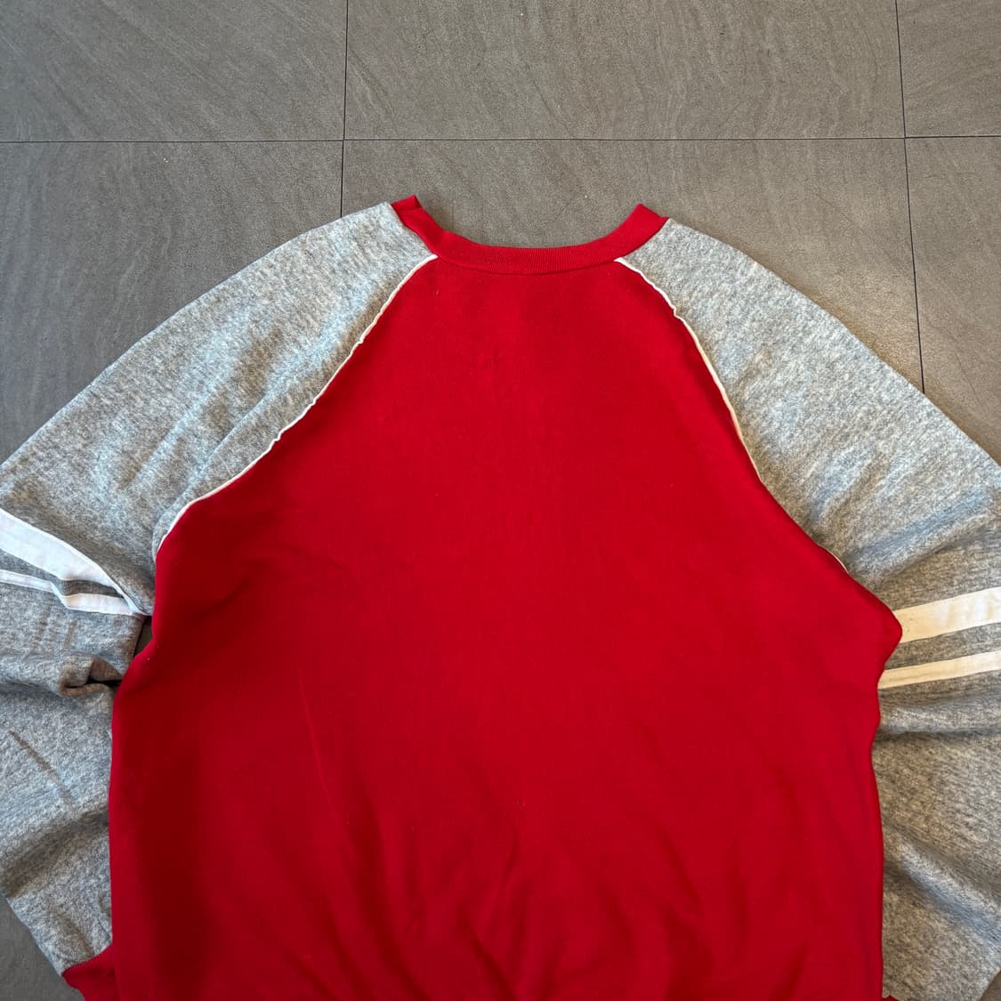 90년대 미국 생산 빈티지 투톤 스웻셔츠 상품이미지3