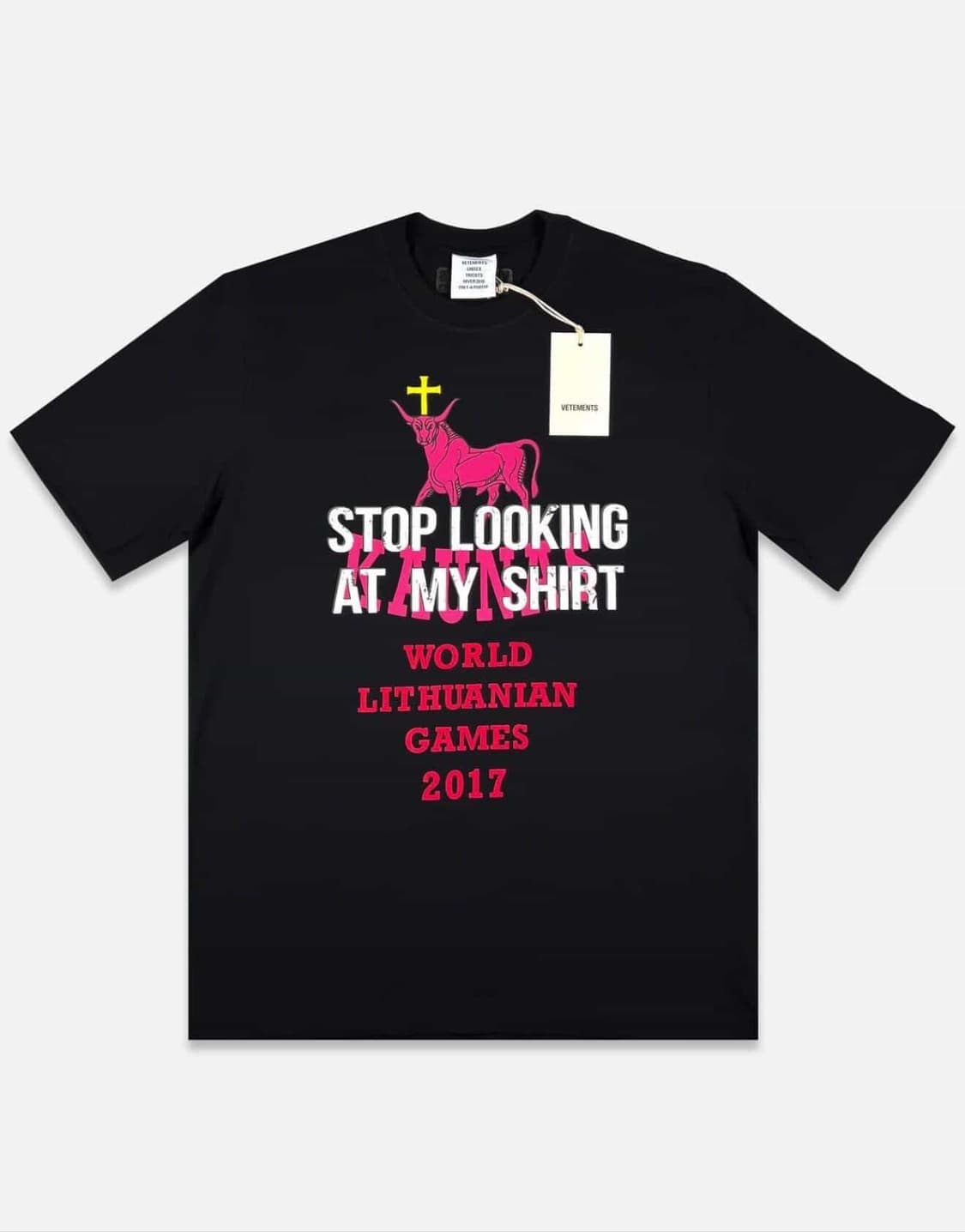 베트멍 Stop Looking At My Shirt 리투아니아 게임 티셔 상품이미지1