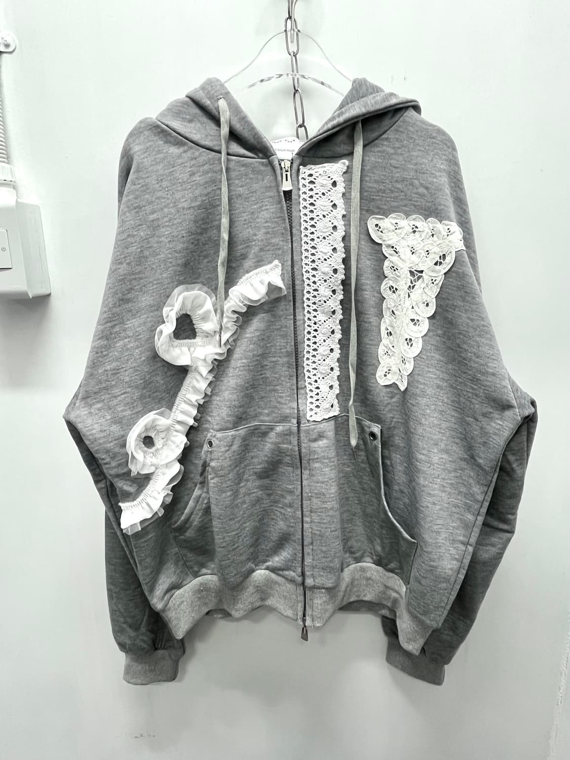 Lace Wave Hoodie Zip-up 상품이미지3