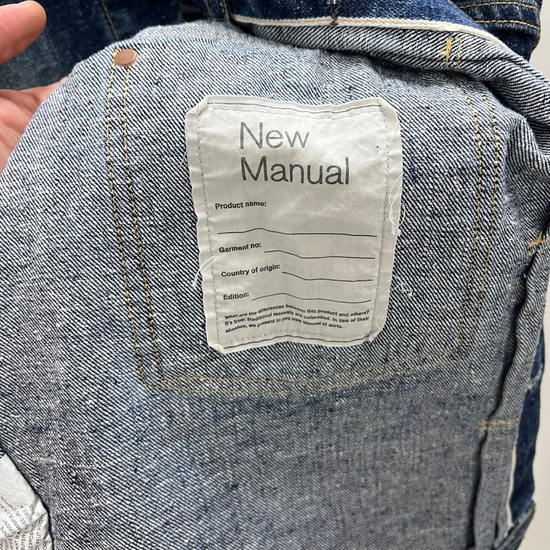 [s/미착용] 준야와타나베 x new manual 데님 자켓 상품이미지7