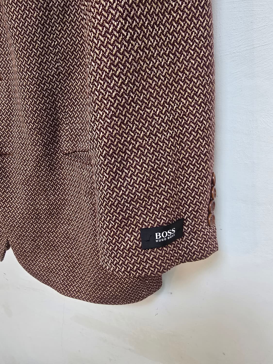 휴고 보스 브라운 울 캐시미어 자켓 48 (새상품급) 상품이미지5