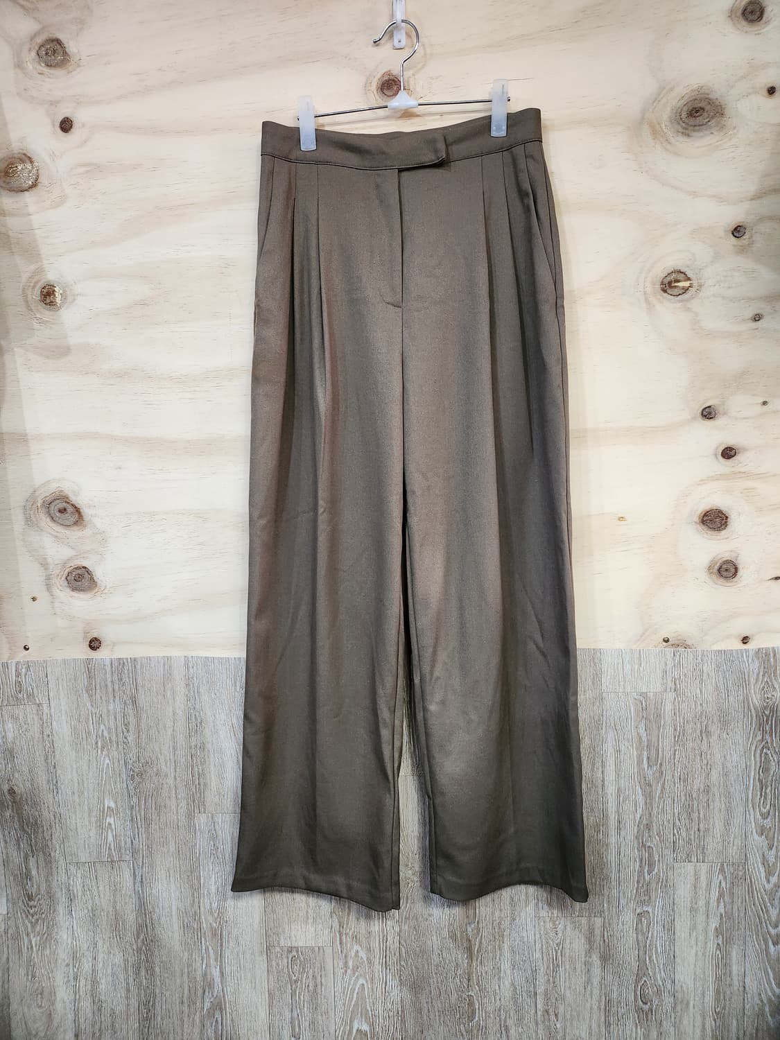 50) grove 브라운 와이드 슬랙스 팬츠 상품이미지1