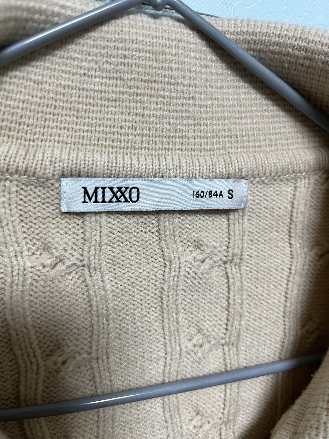 MIXXO케이블 니트 상품이미지4