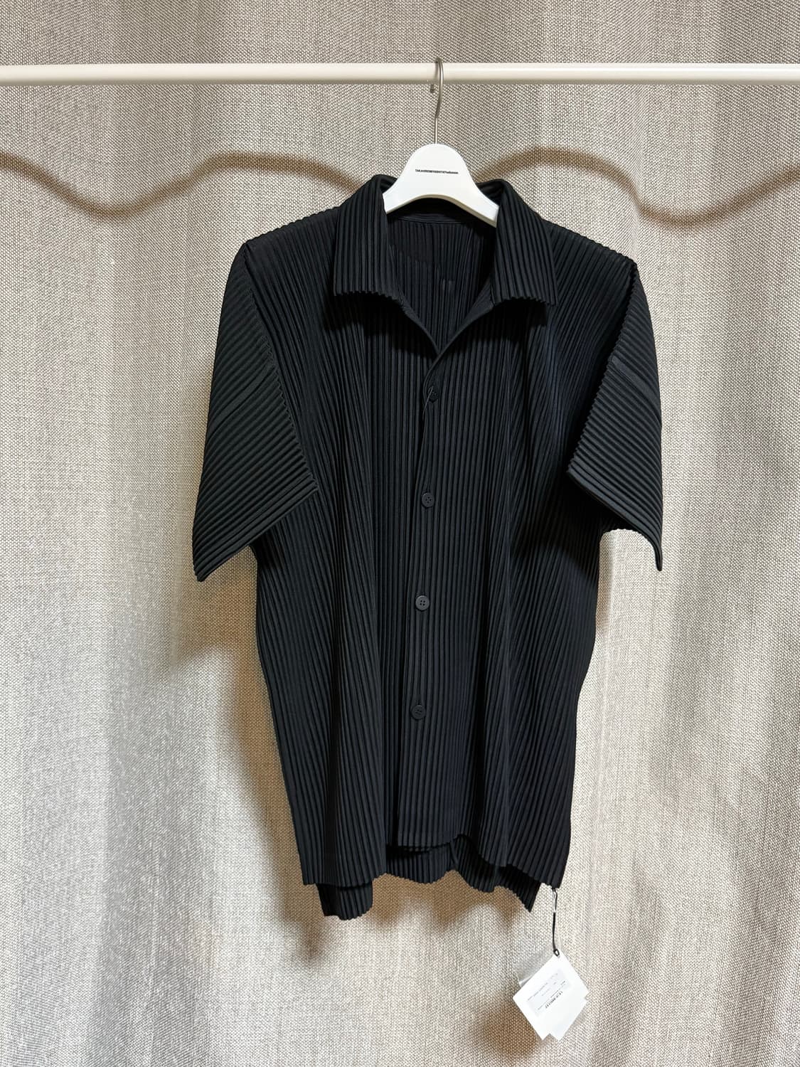 [2] 이세이미야케 옴므 플리세 MC 반팔 셔츠 블랙 상품이미지4