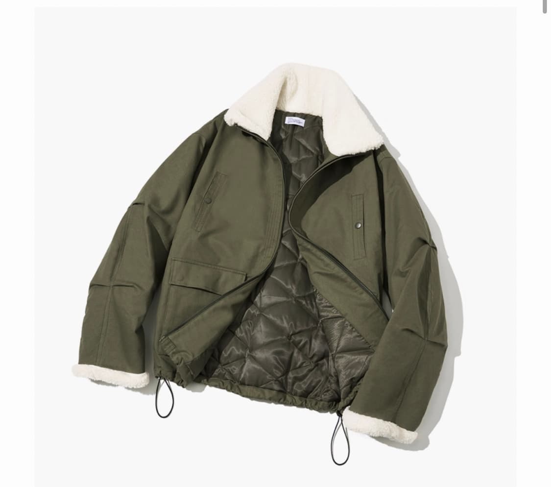 파르티멘토 3M 신슐레이트 보아 플리스 무톤 자켓 카키 M 상품이미지1
