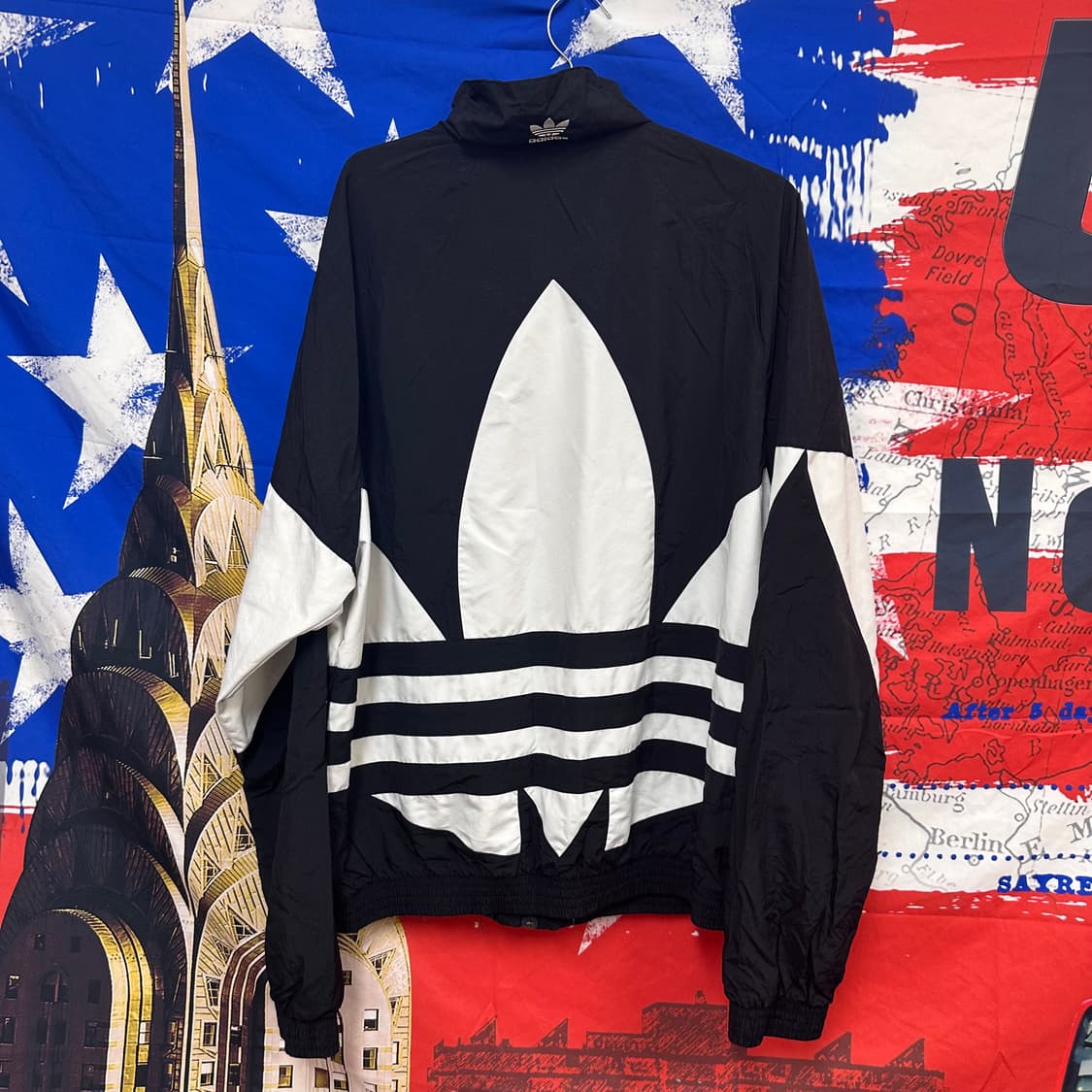 s급 아디다스 트레포일 오버핏 바람막이2XL110 상품이미지5