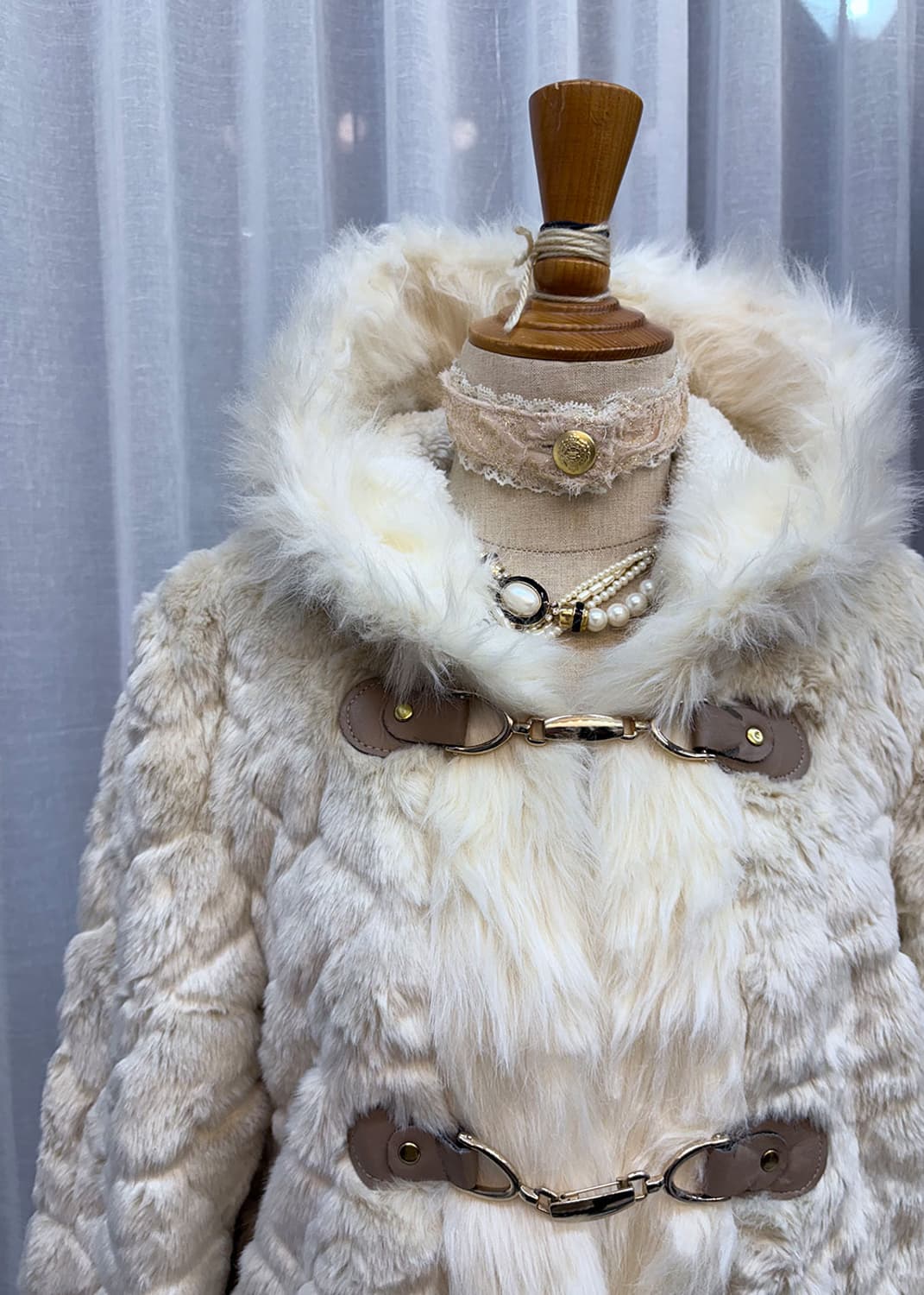 에코퍼 벨크로 후드 코트 상품이미지5