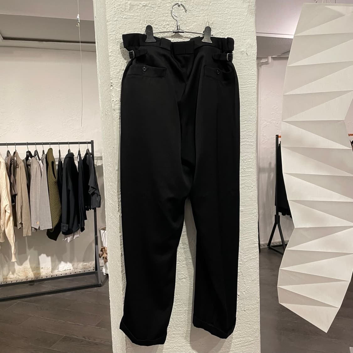 요지야마모토 뿌르옴므 개버딘 울 오버사이즈 슬랙스 상품이미지3