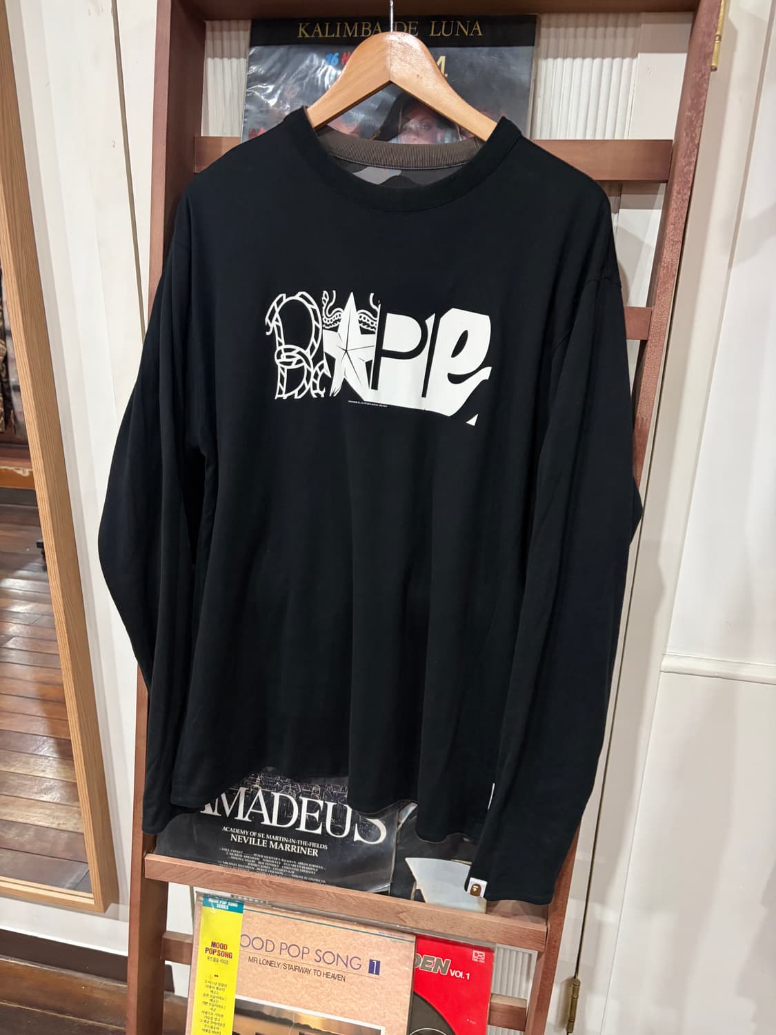 J148 00s Bape 베이프 카모 리버시블 롱슬리브 상품이미지4