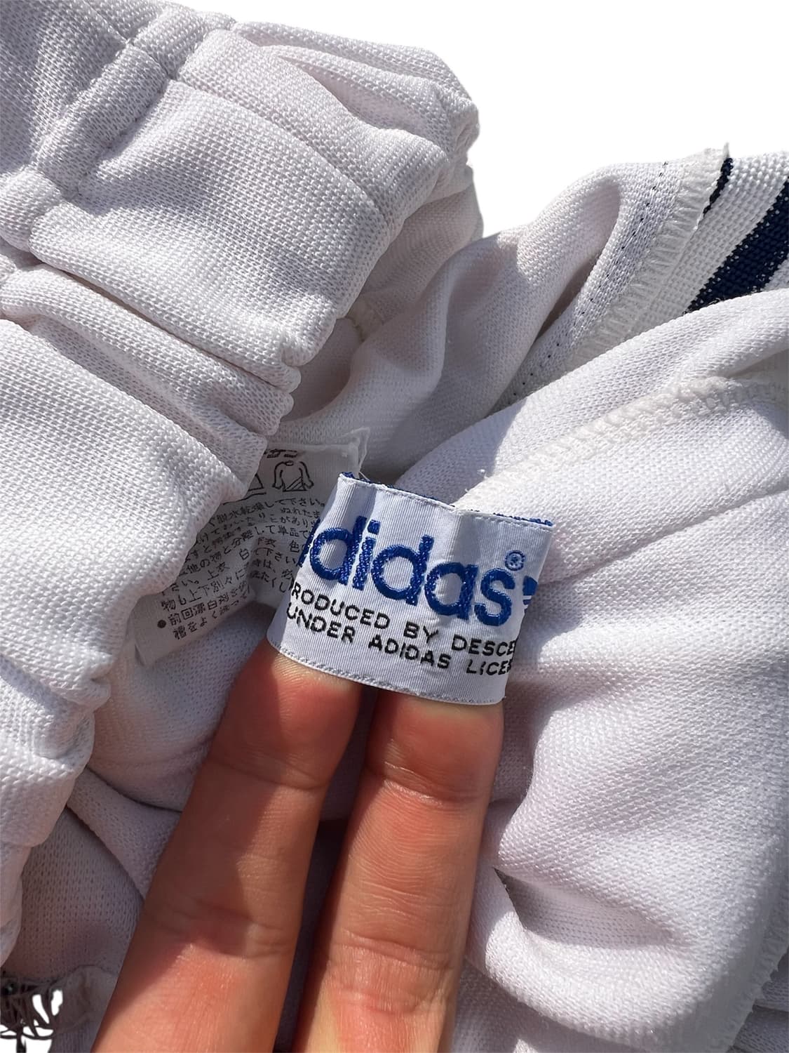 90s Adidas 아디다스 화이트 트레이닝 팬츠 상품이미지4
