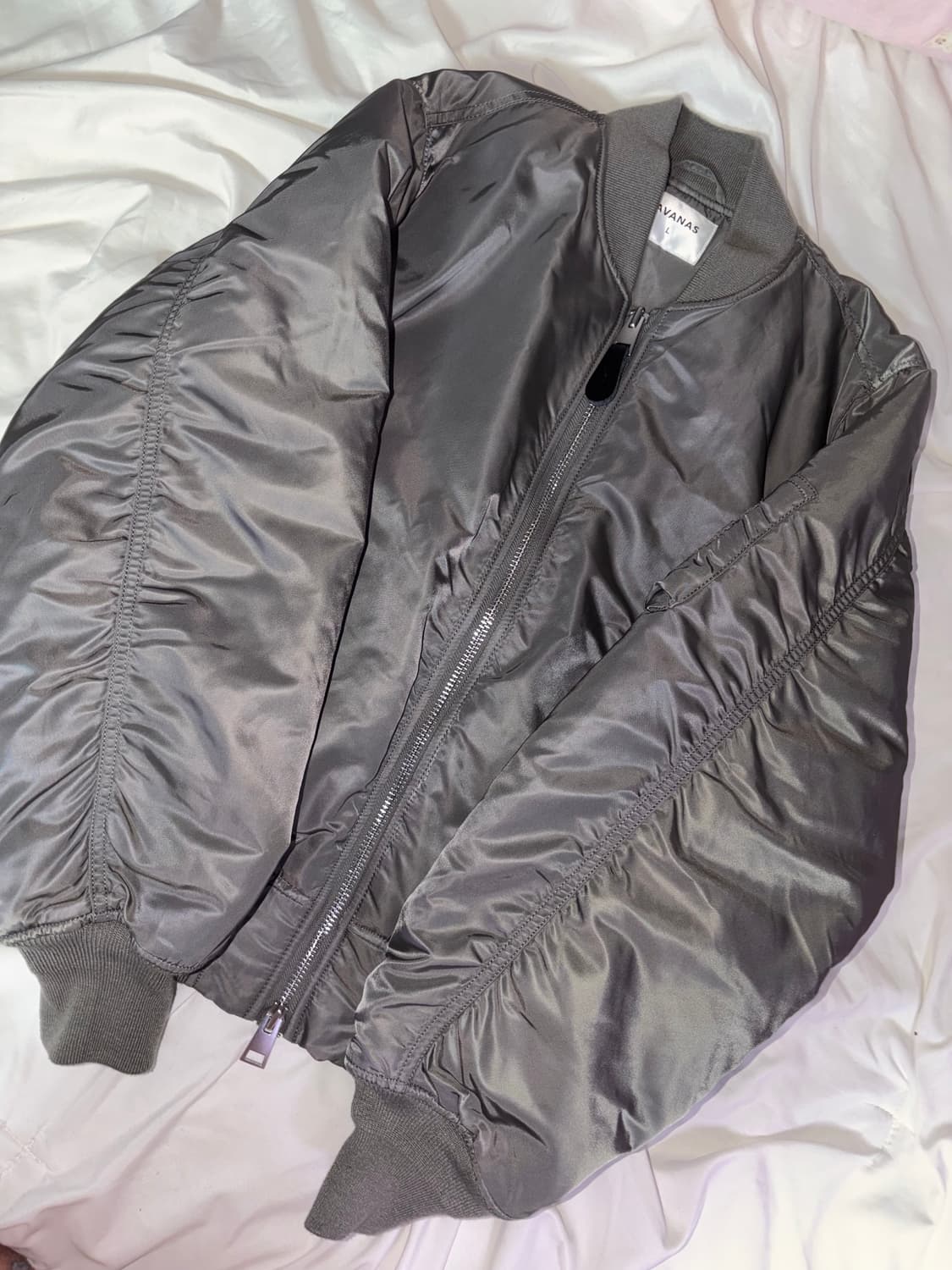 그레이 셔링 항점 항공점퍼  펑크 갸루 핀터레스트 상품이미지1