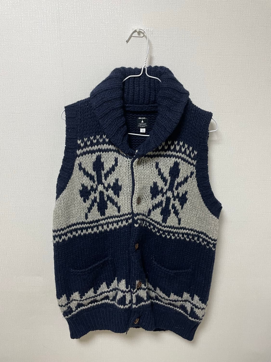 니코앤드 코위찬 울 니트 베스트 상품이미지1