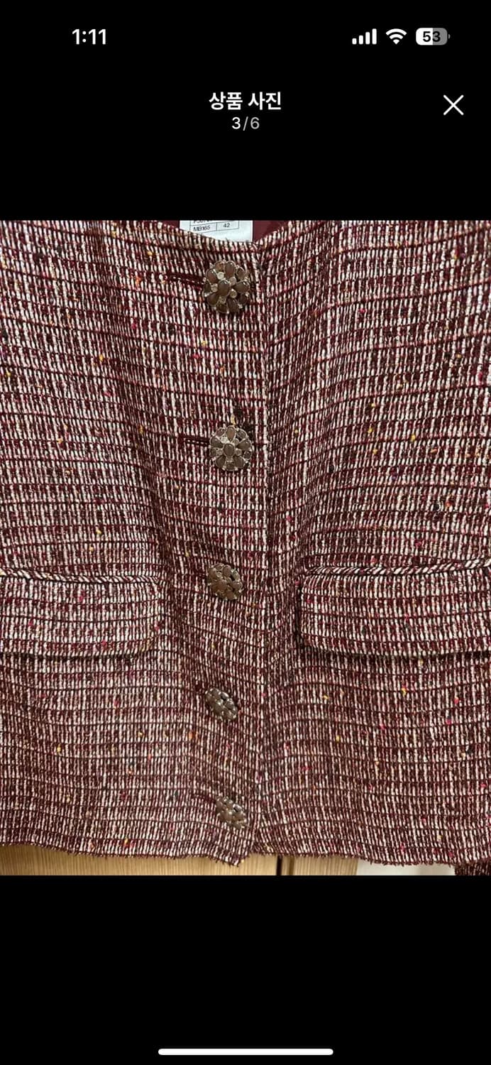 샤넬 트위드자켓 42사이즈 상품이미지3