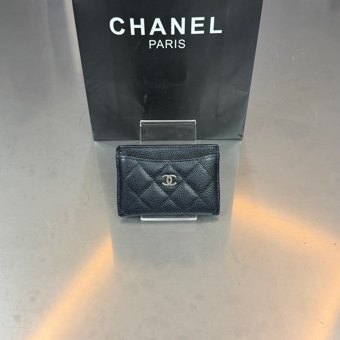 [OS] 샤넬 CC 로고 클래식 캐비어 카드지갑 상품이미지1