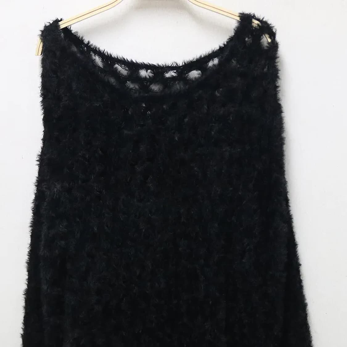 PAGEBOY 블랙 그물 니트 61265 상품이미지4