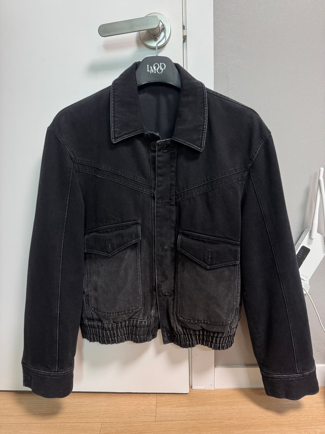 엘무드 브러쉬드 흑청데님 블루종 44 95 상품이미지4