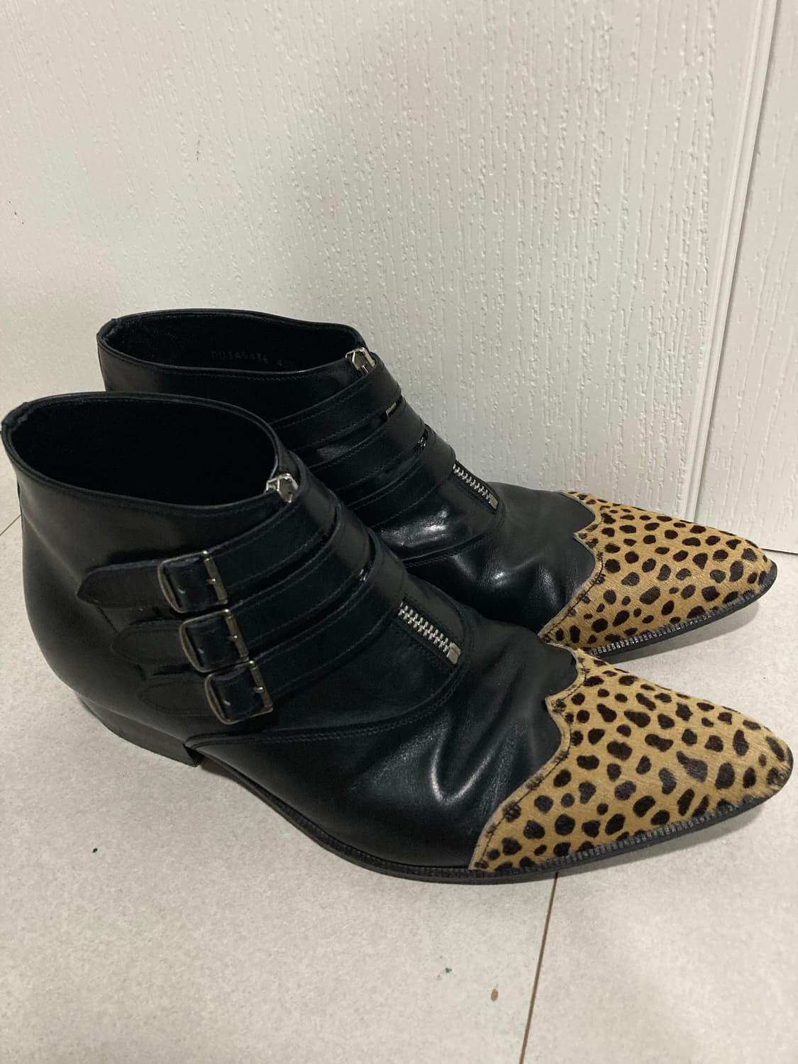 14ss 지디 생로랑 레오파드 송치 부츠 상품이미지8