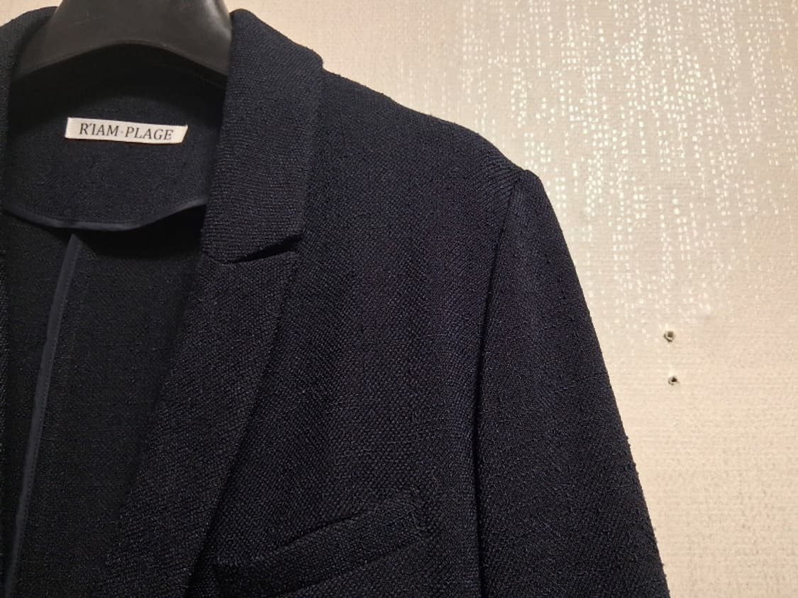 일본수입 RIAM PLAGE 여성 춘추 네이비더블쟈켓 보이핏 여유핏 여성 상품이미지4