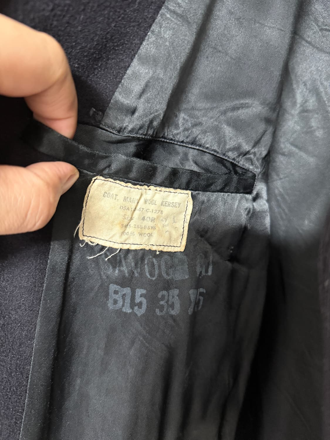 미군 1967년 생산 빈티지 밀리터리 p코트 상품이미지6