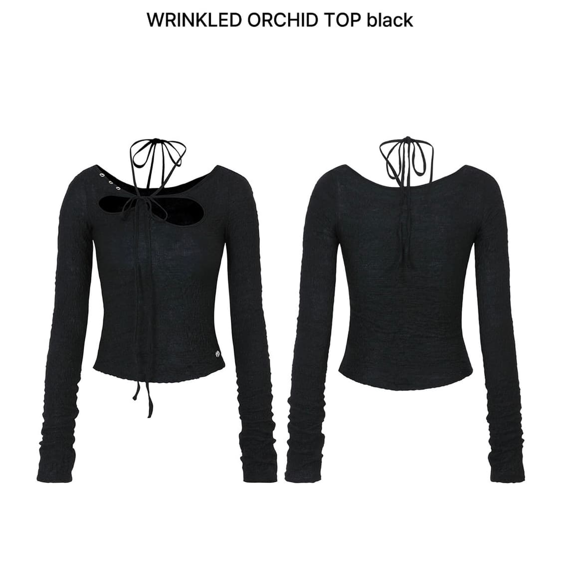 페인오브플레져 WRINKLED ORCHID TOP black 상품이미지1