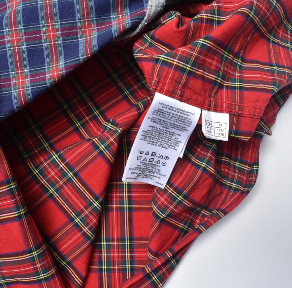 브룩스 브라더스 파자마 체크 셔츠 M 상품이미지6