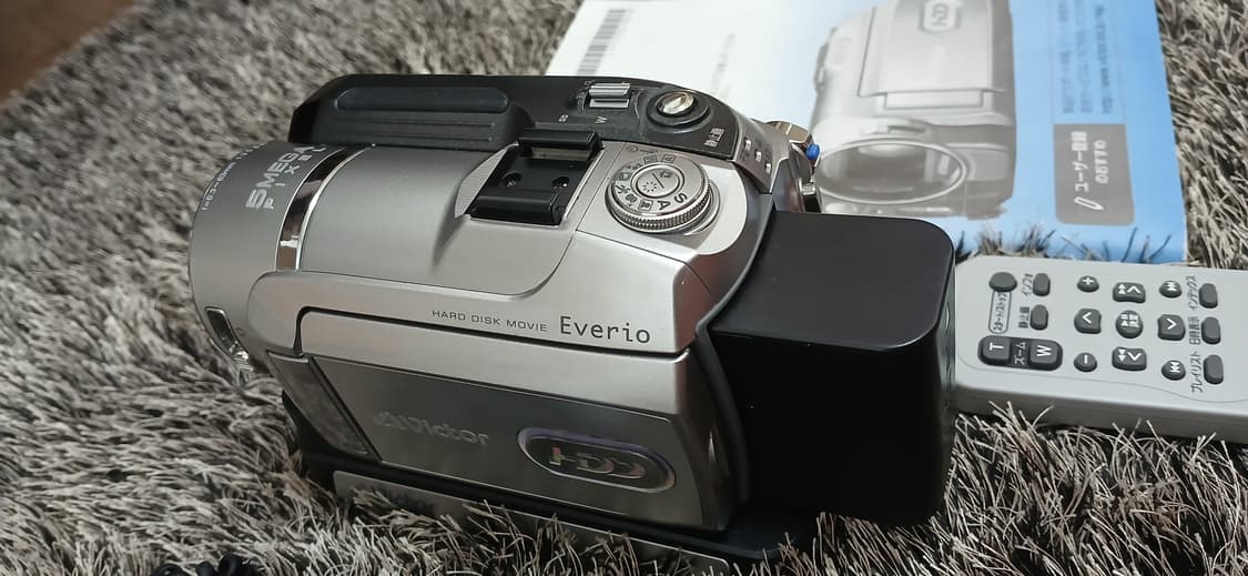 (풀박, 대량배터리)jvc Victor gz-mg575 레트로 캠코더 상품이미지2