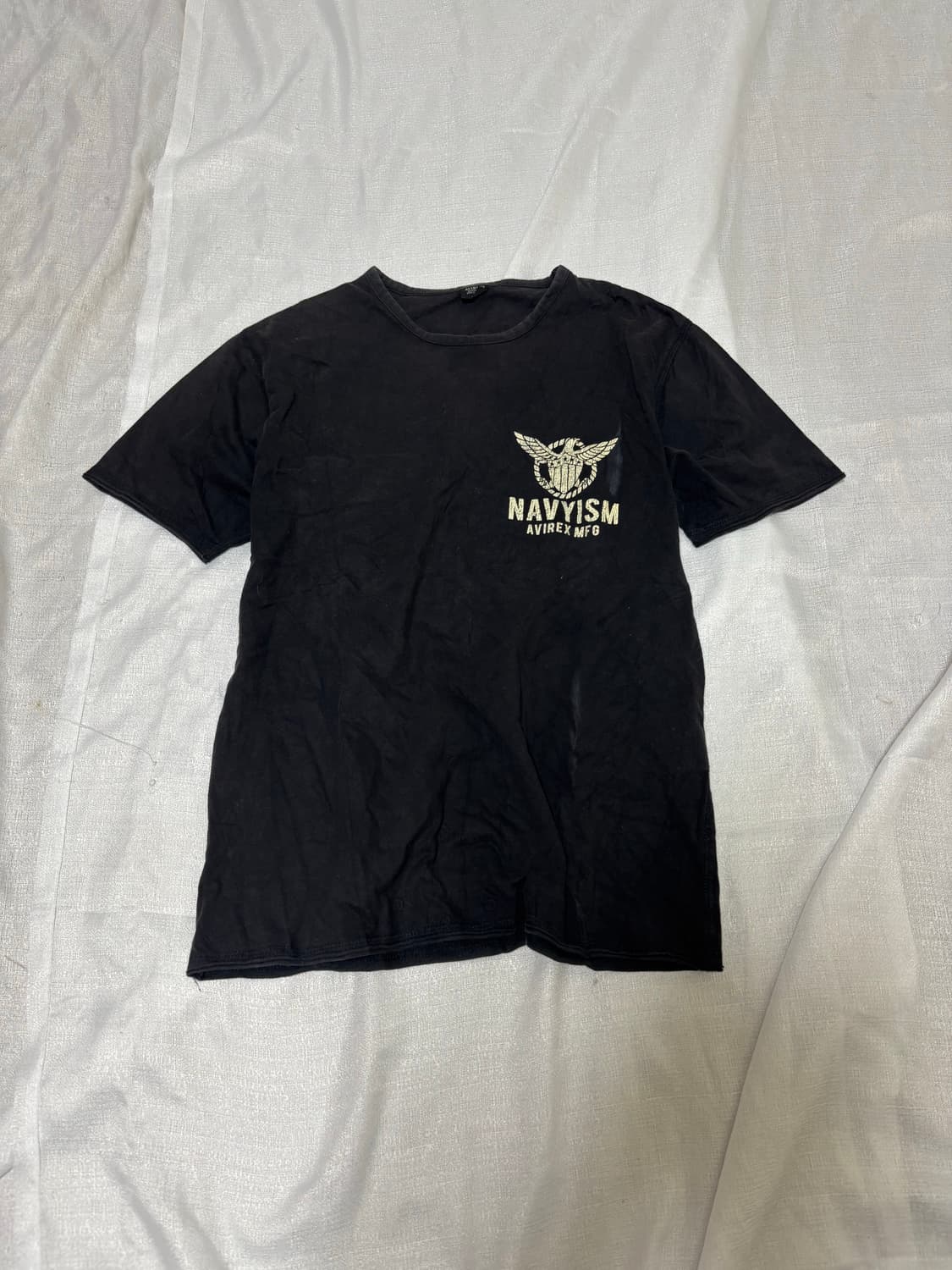 “Avirex” Black Print Tee 상품이미지1