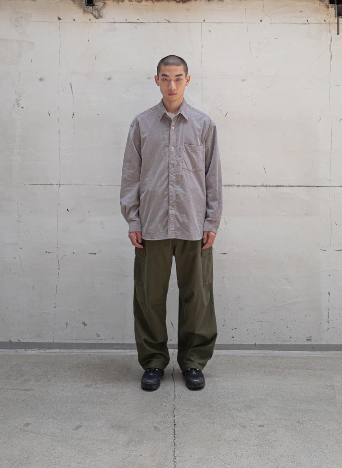 [Ourselves] Washed Corduroy Relaxed 셔츠 상품이미지5