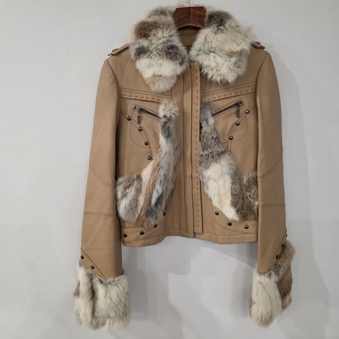 Ezili 에질리 폭스털 양가죽 자켓 44~55사이즈 상품이미지1