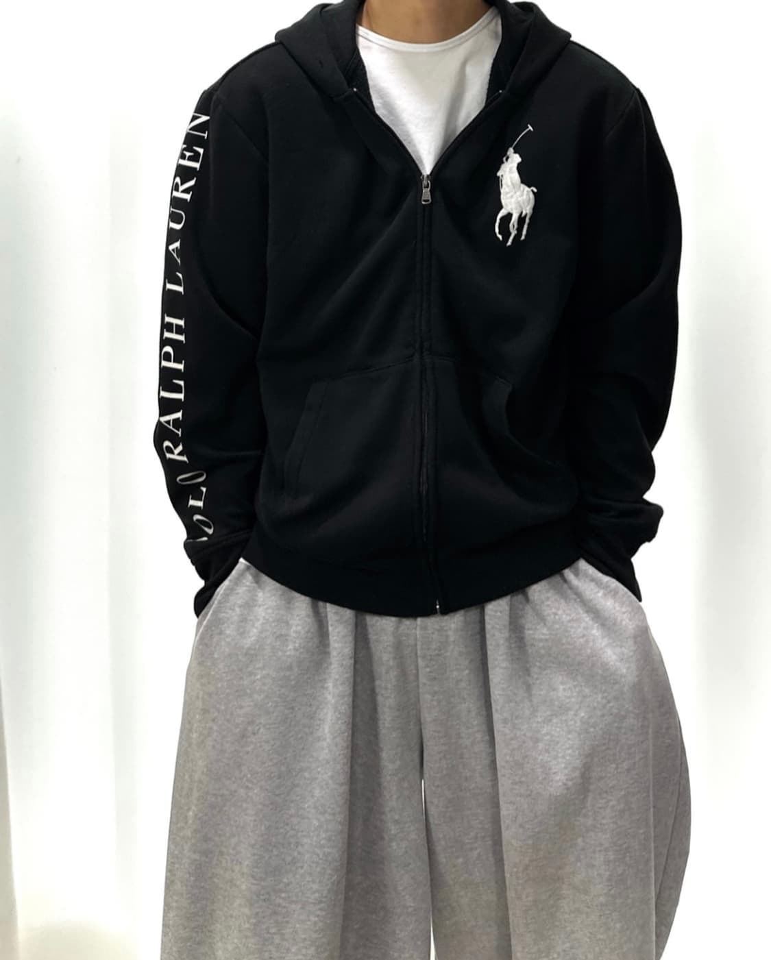 Polo 폴로 랄프로렌 빅포니 스펠아웃 후드집업 상품이미지1